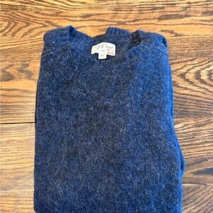 J. Crew Wool Knit Sweater in Navy